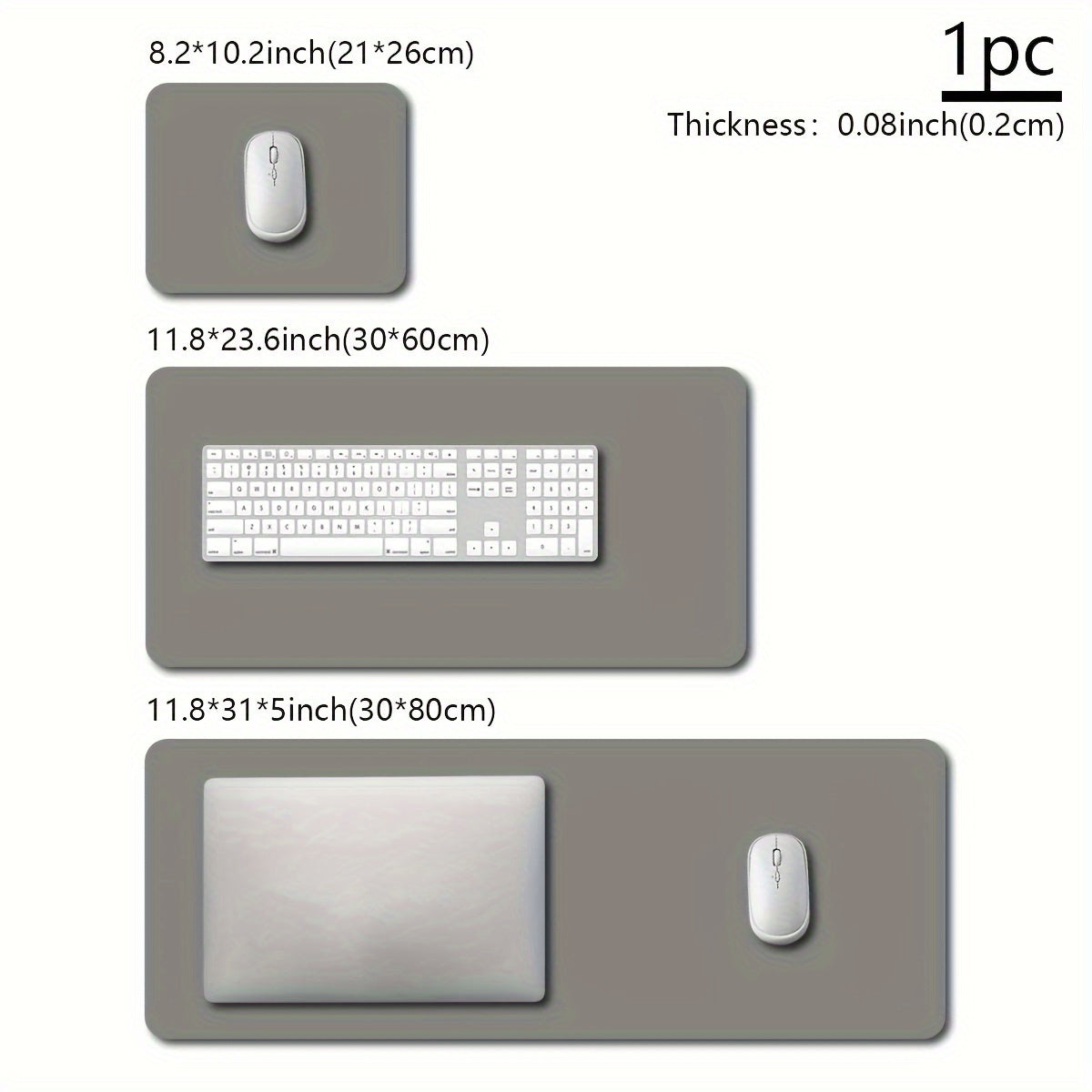 Geometric Gaming Mouse Pad Waterproof Non-Slip Polyester Desk Mat for Gamers and Office