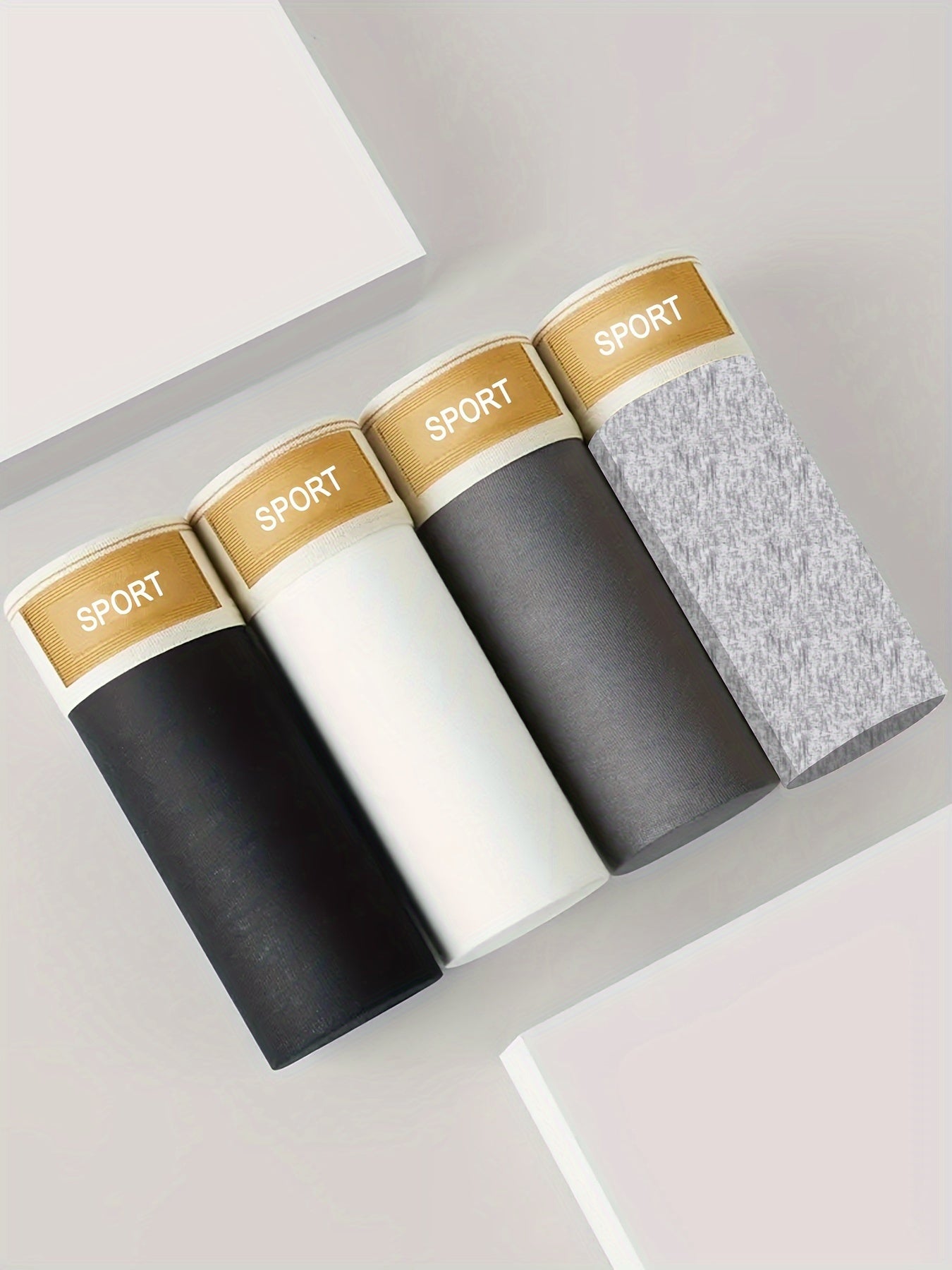 Men's Boxer Briefs Breathable Soft Polyester Elastane Casual Flat Leg Stretch