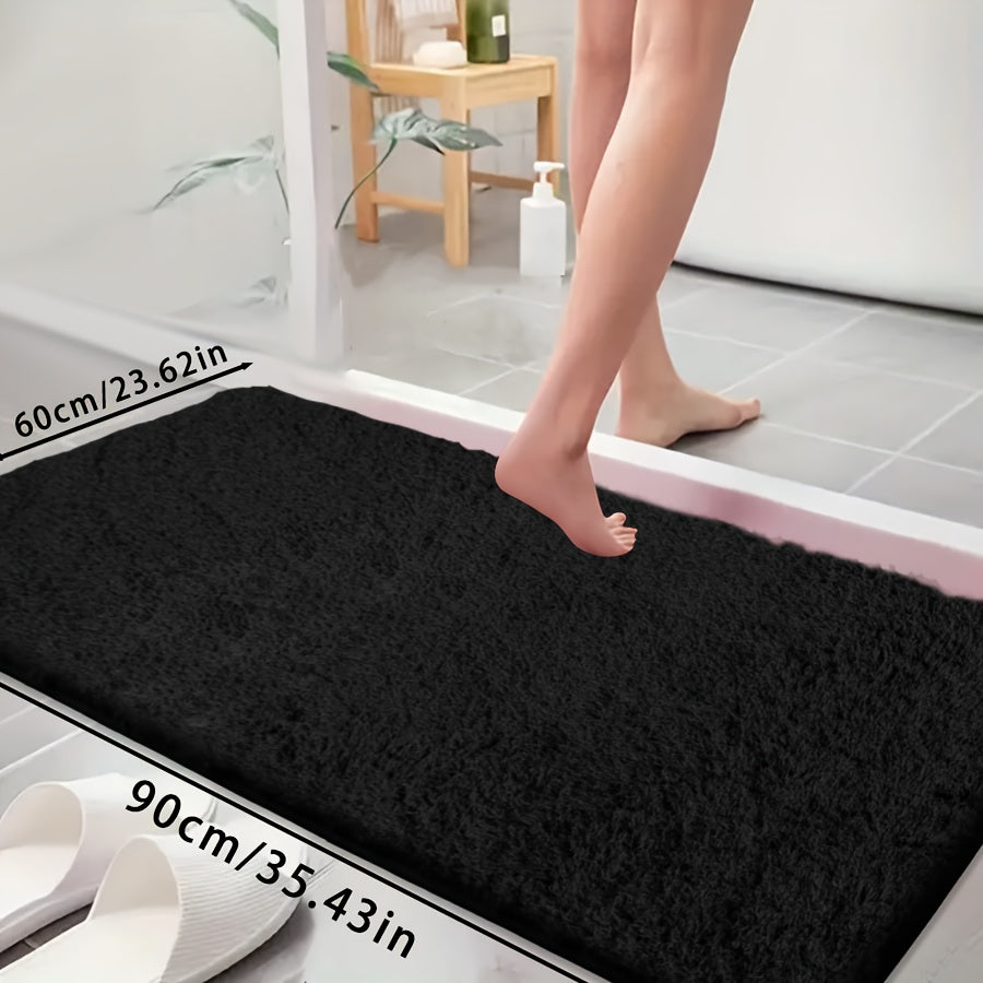 Ultra-Soft Non-Slip Absorbent Bathtub Mat for Bathroom and Laundry
