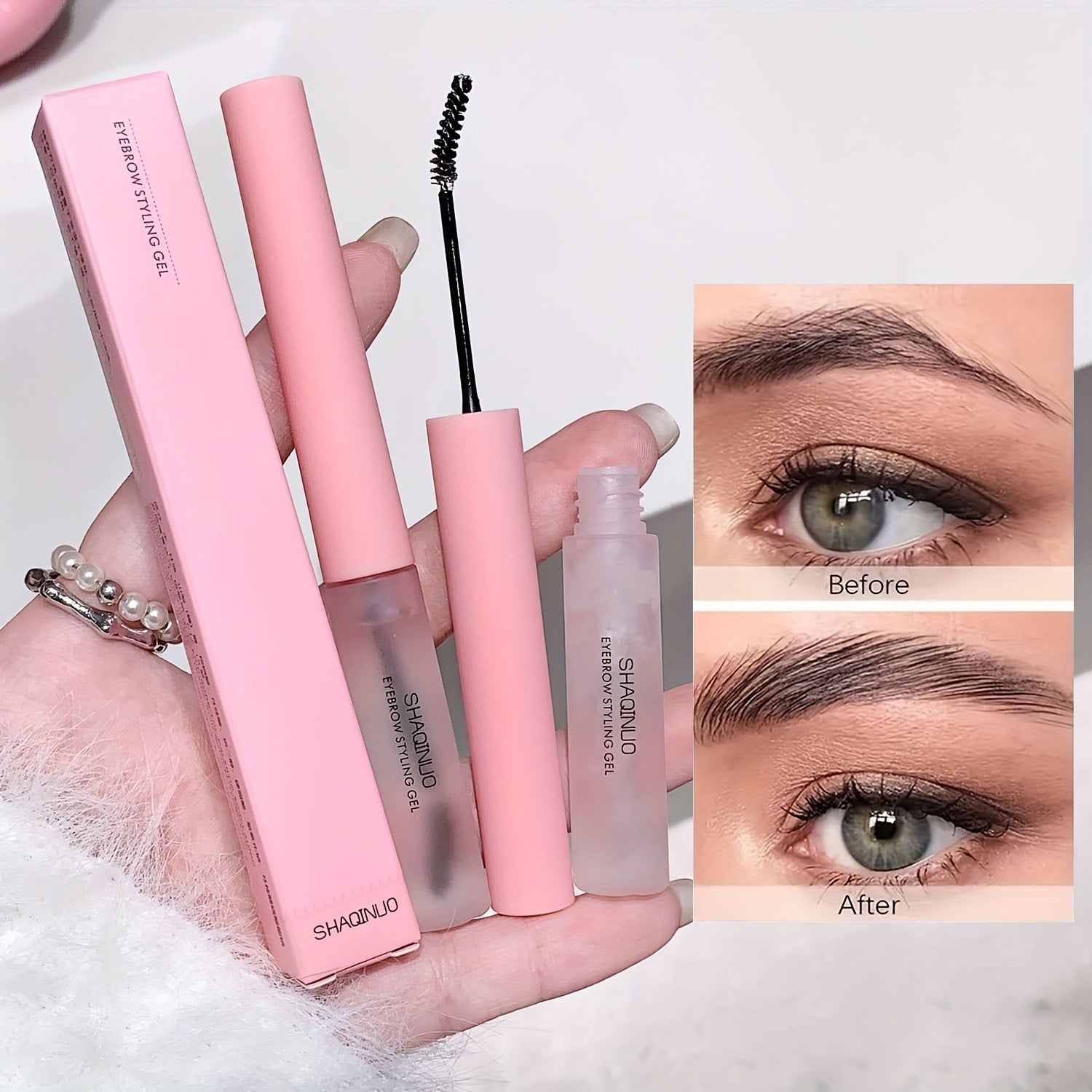 3D Waterproof Eyebrow Fixing Gel for Natural and Bold Brows Long-Lasting Sweatproof