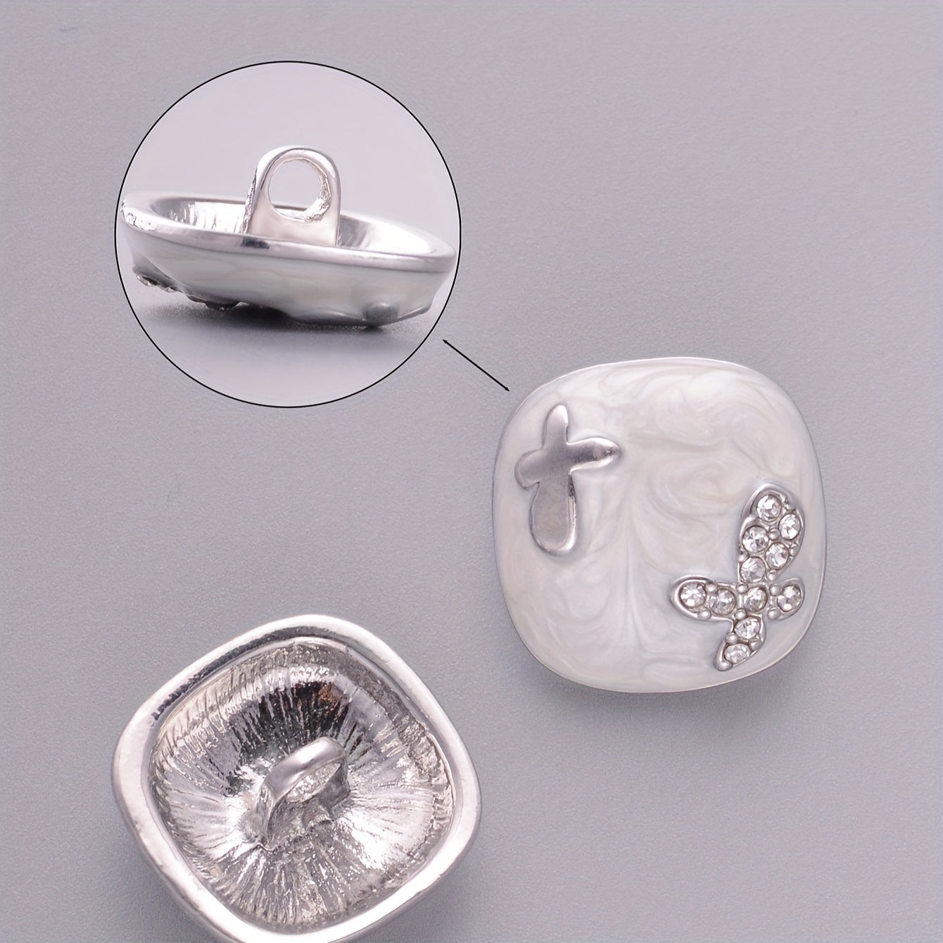 Vintage ilhomlantirilgan alloy tugmalar 5-to'plam ayollar kiyimlari uchun DIY fasteners retro uslub