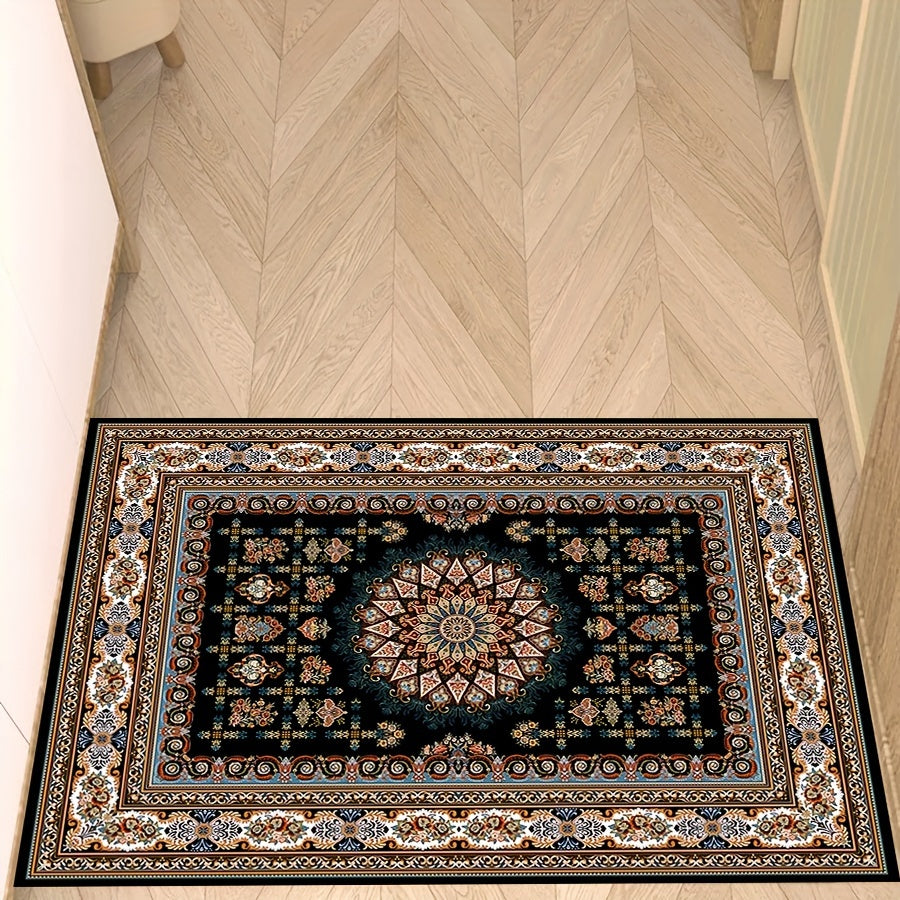 Retro Persian Pattern Crystal Velvet Cushion Cover 40x60cm and 50x80cm for Home Hotel