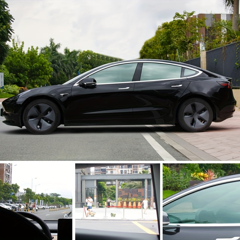 Black Window Tint Film Roll 300cmx50cm UV Protection for Car and Home