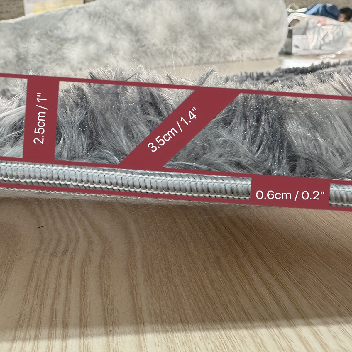 Soft Fluffy Shag Area Rug for Living Room Bedroom Non-Slip Machine Washable Carpet