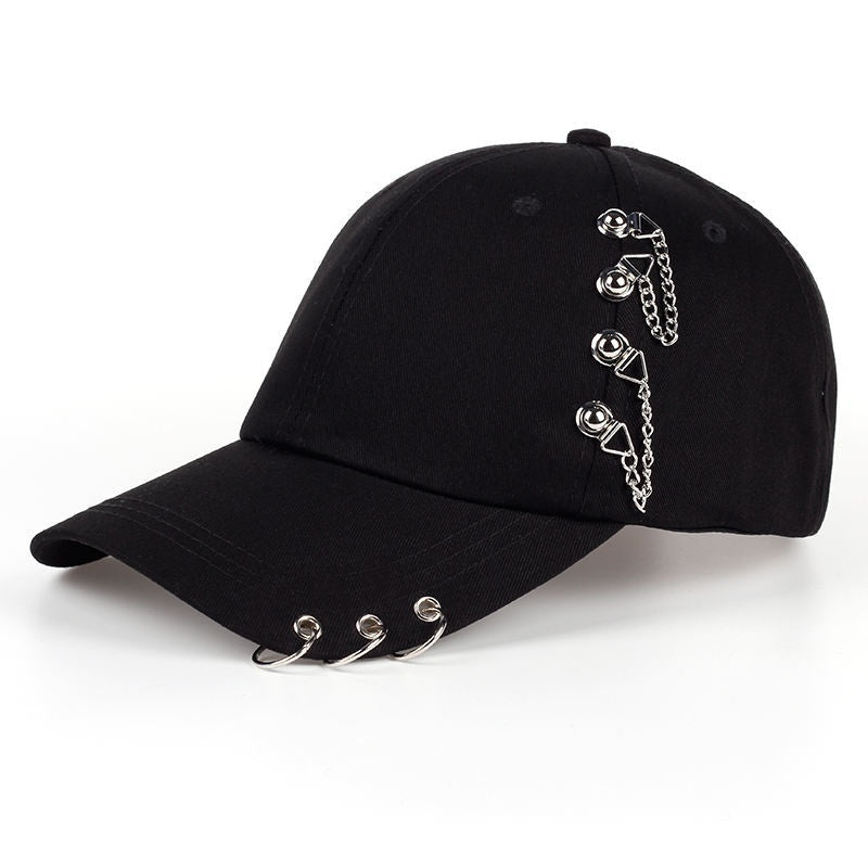 Unisex K-Pop Inspired Cap Stylish Hat Adjustable Size Black