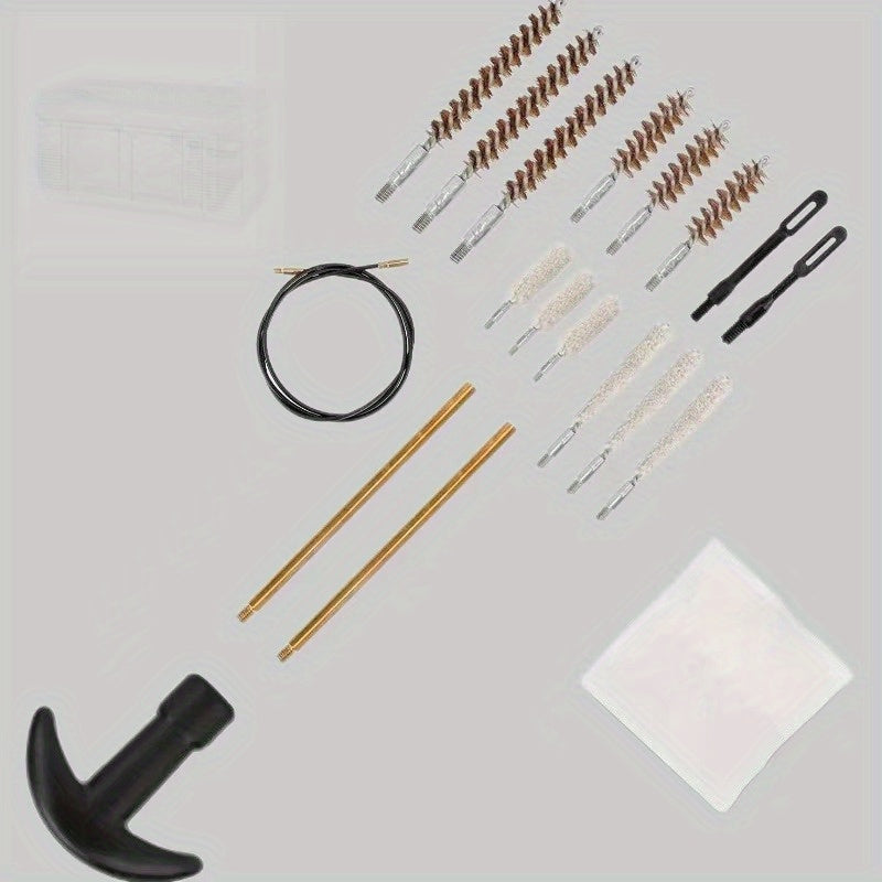 Kit de limpieza de armas con estuche de nylon, cepillos y limpiadores de bronce y cañón