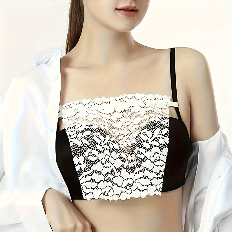 Women's Floral Lace Bra Pads Anti-Glare Comfortable Machine Washable
