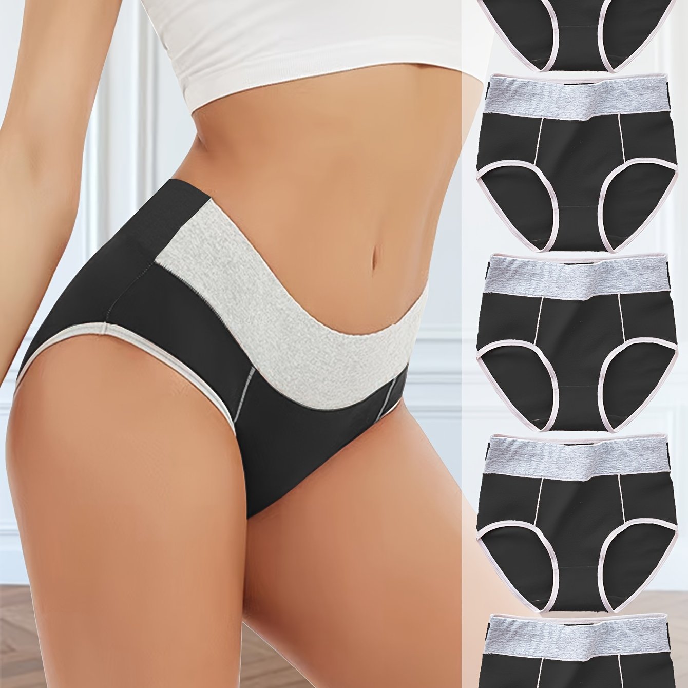 Besh ayolning pastel rangli blok dizaynidagi hipster ichki kiyimlari, cho'ziluvchan, havo o'tkazuvchi matodan tayyorlangan. Qo'l bilan yuvish mumkin va hipster kesimi bilan qulay mos keladi, shirin spandeks aralashmasi.