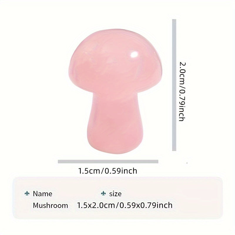 Juego de 20/30/50 piedras de chakra de hongo talladas a mano para decoración del hogar y manualidades