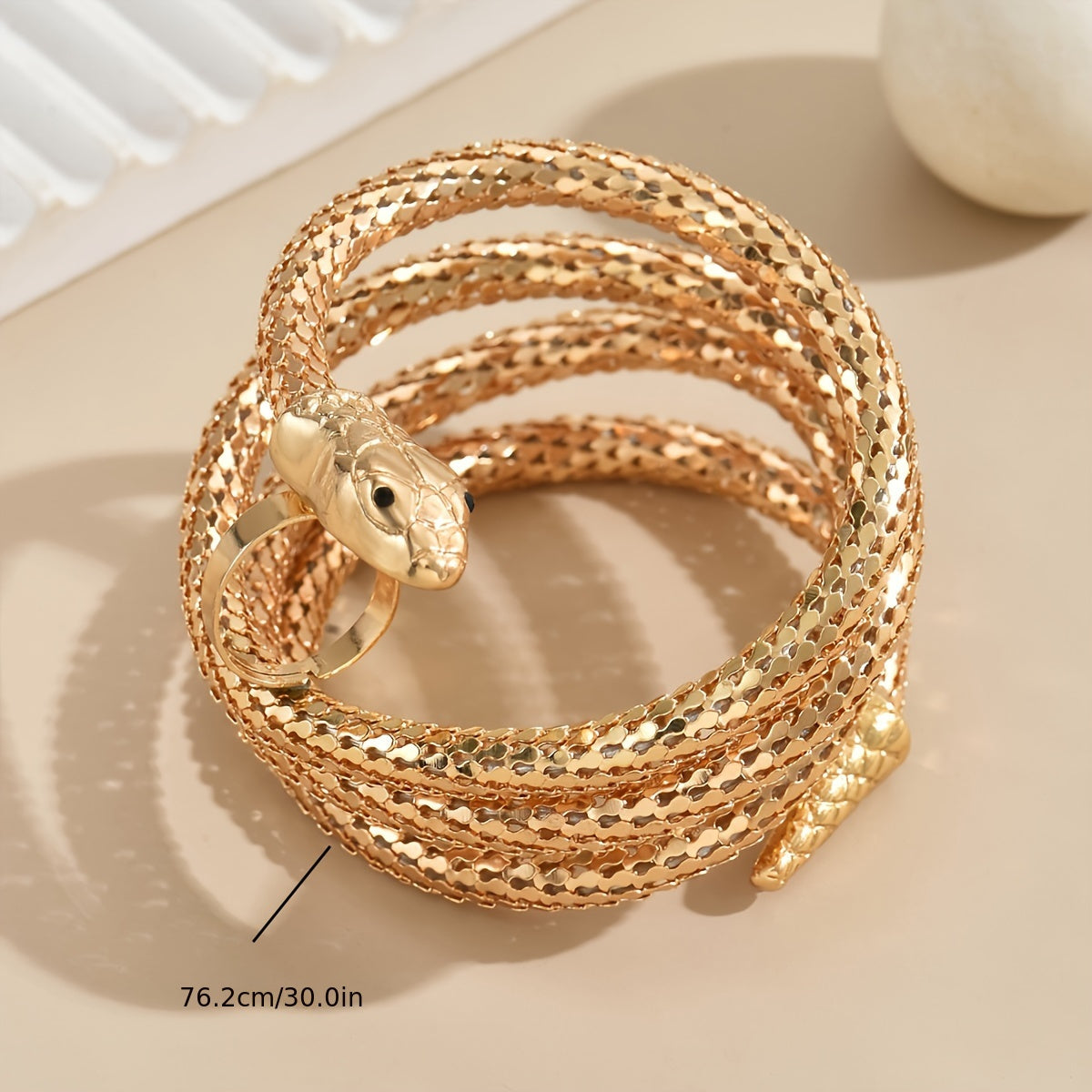 Gothic Hip-Hop Style Wrapable Rhinestone Finger Ring Bracelet for Men Women