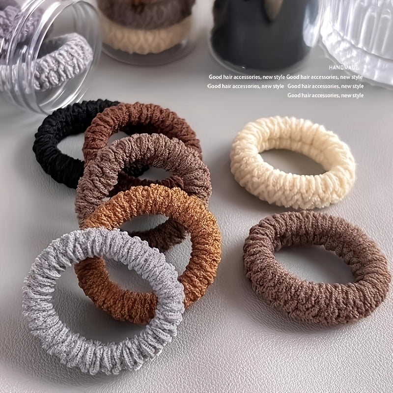 Women's Thick Elastic Hair Ties Set Durable Strong Ponytail Holders