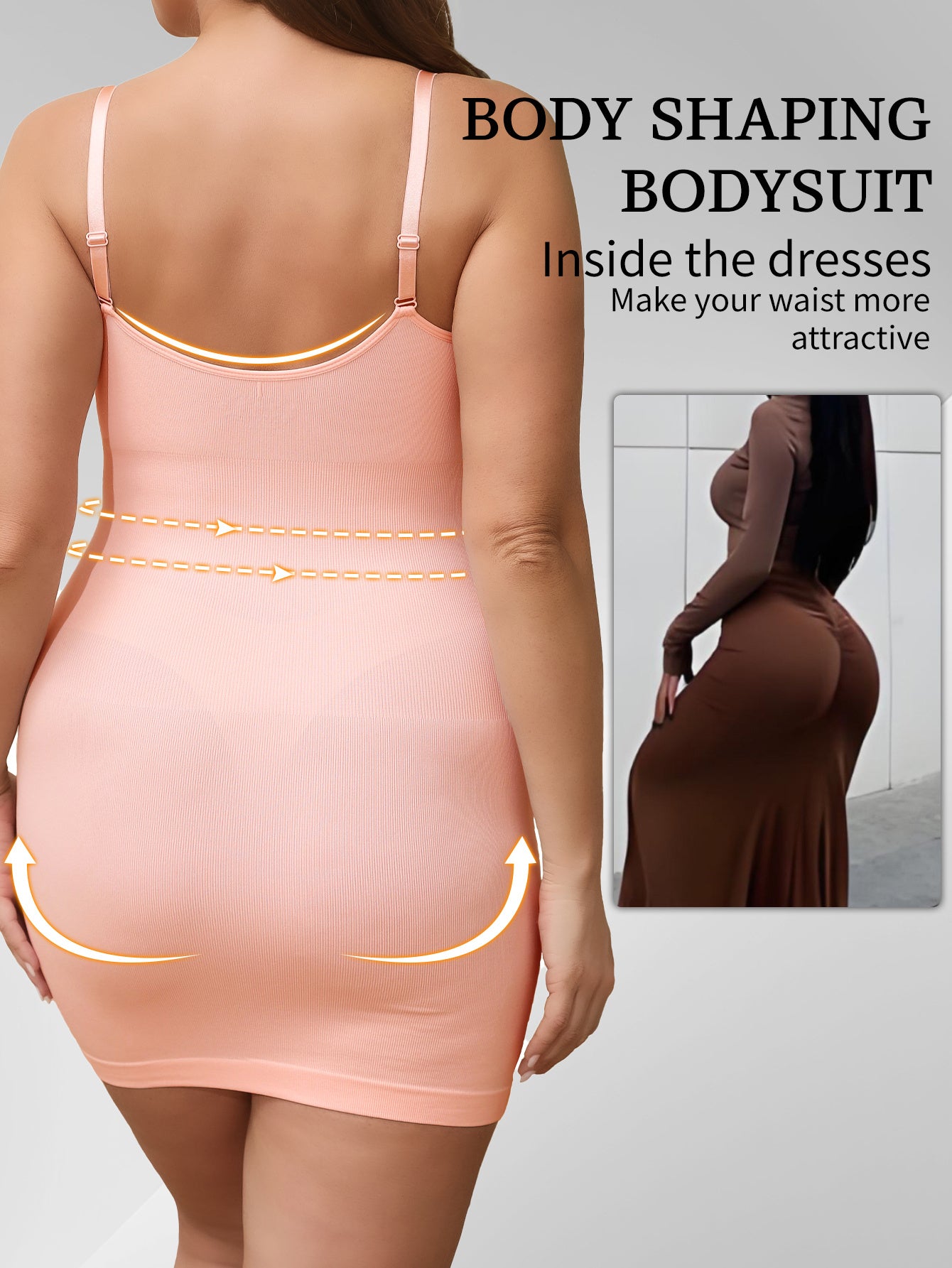 Women's Pastel Pink Bodycon Dress for Gym Yoga and Casual Seamless Fit