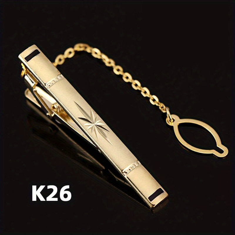 Men's Tie Bar Clip for Business and Weddings Stainless Steel Slim Tie Pin