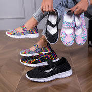 Women's Slip-On Shoes Colorful Beaded Flat Comfort Footwear