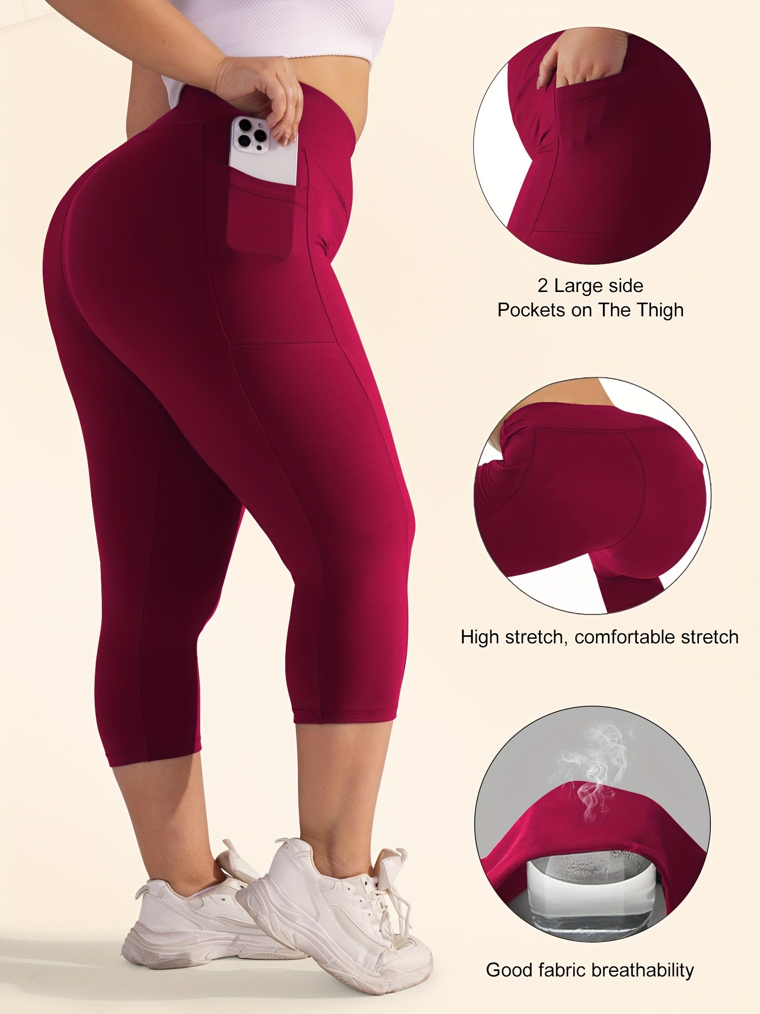 Conjunto de leggings de cintura alta para mujer con tela elástica para entrenamiento y gimnasio en negro, verde y azul