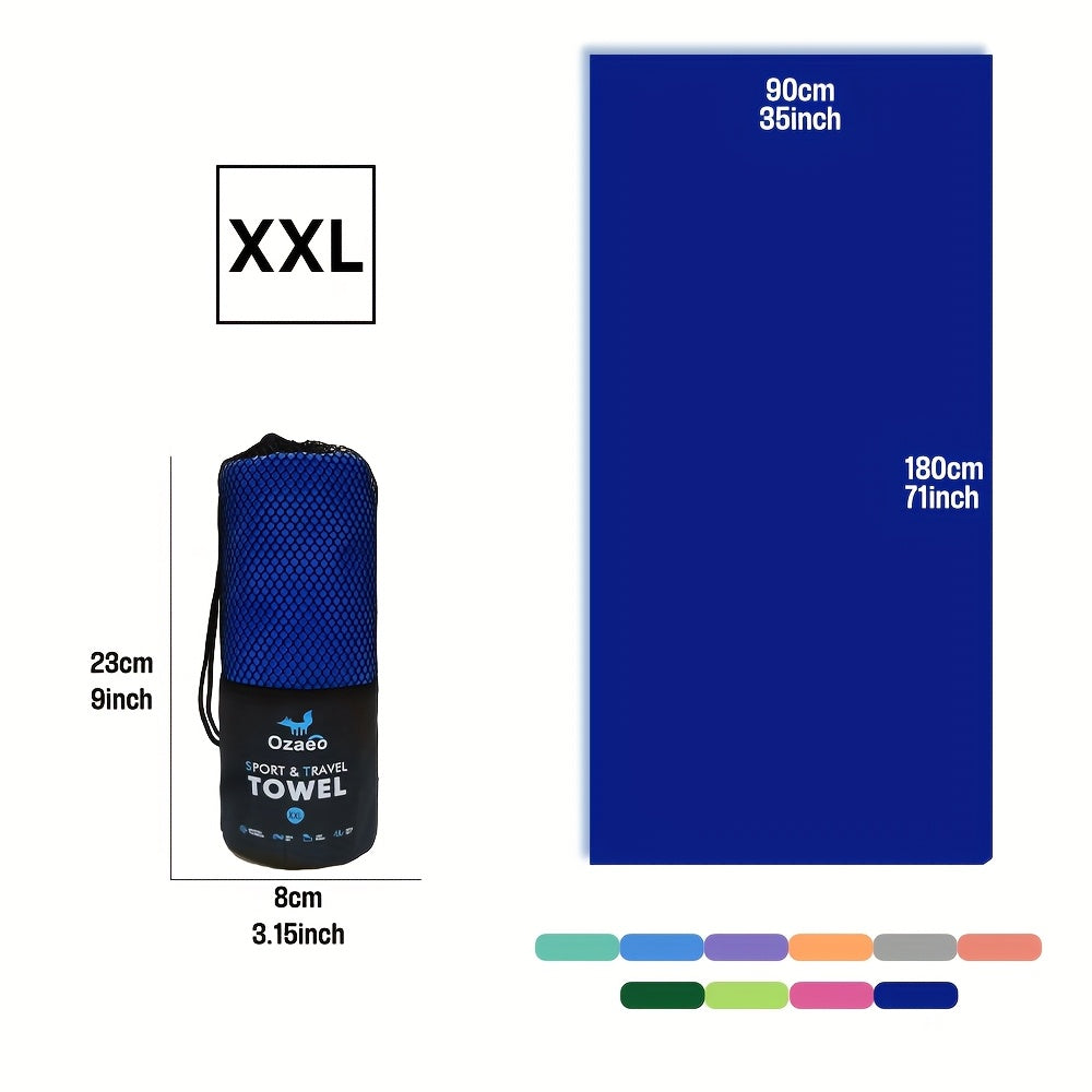 Microfiber Travel Towel Quick Dry Lightweight Sports Beach Hiking Yoga Golf Pickleball