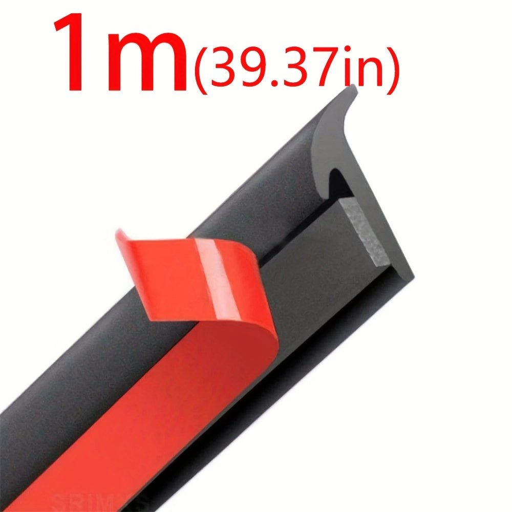 Car Windshield Seal Strip Rubber Weatherproof Draft Guard T-Type Edge Sealing