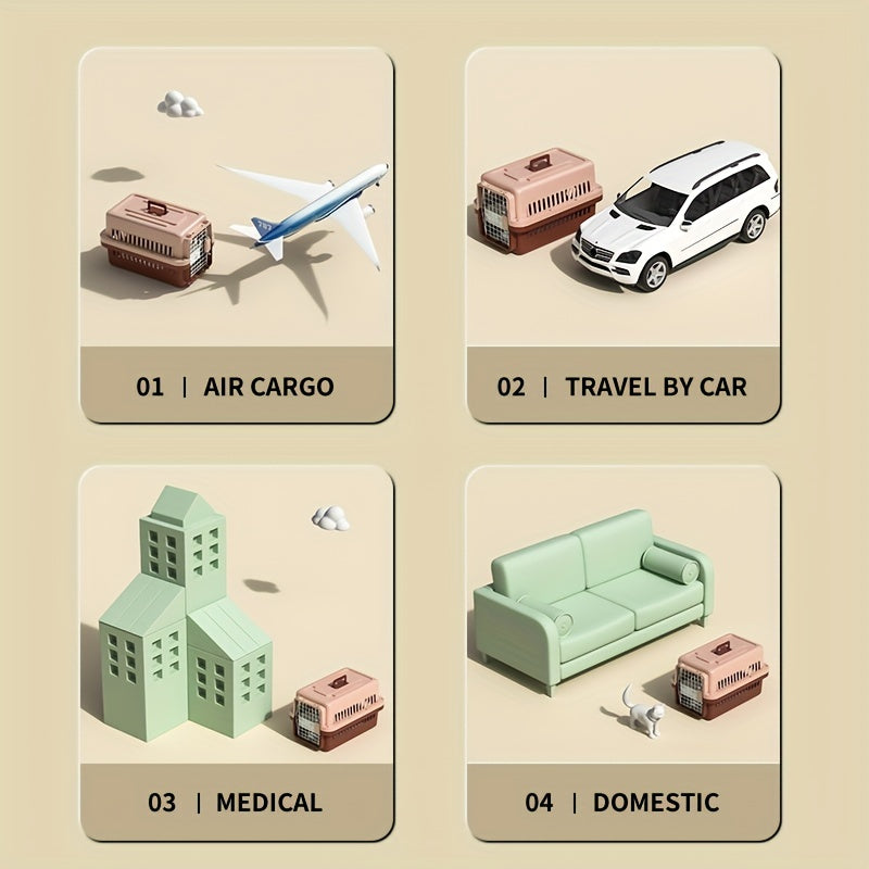 Одобренная авиакомпанией переноска для домашних животных с надежным запирающим механизмом и удобной подкладкой для кошек и собак.