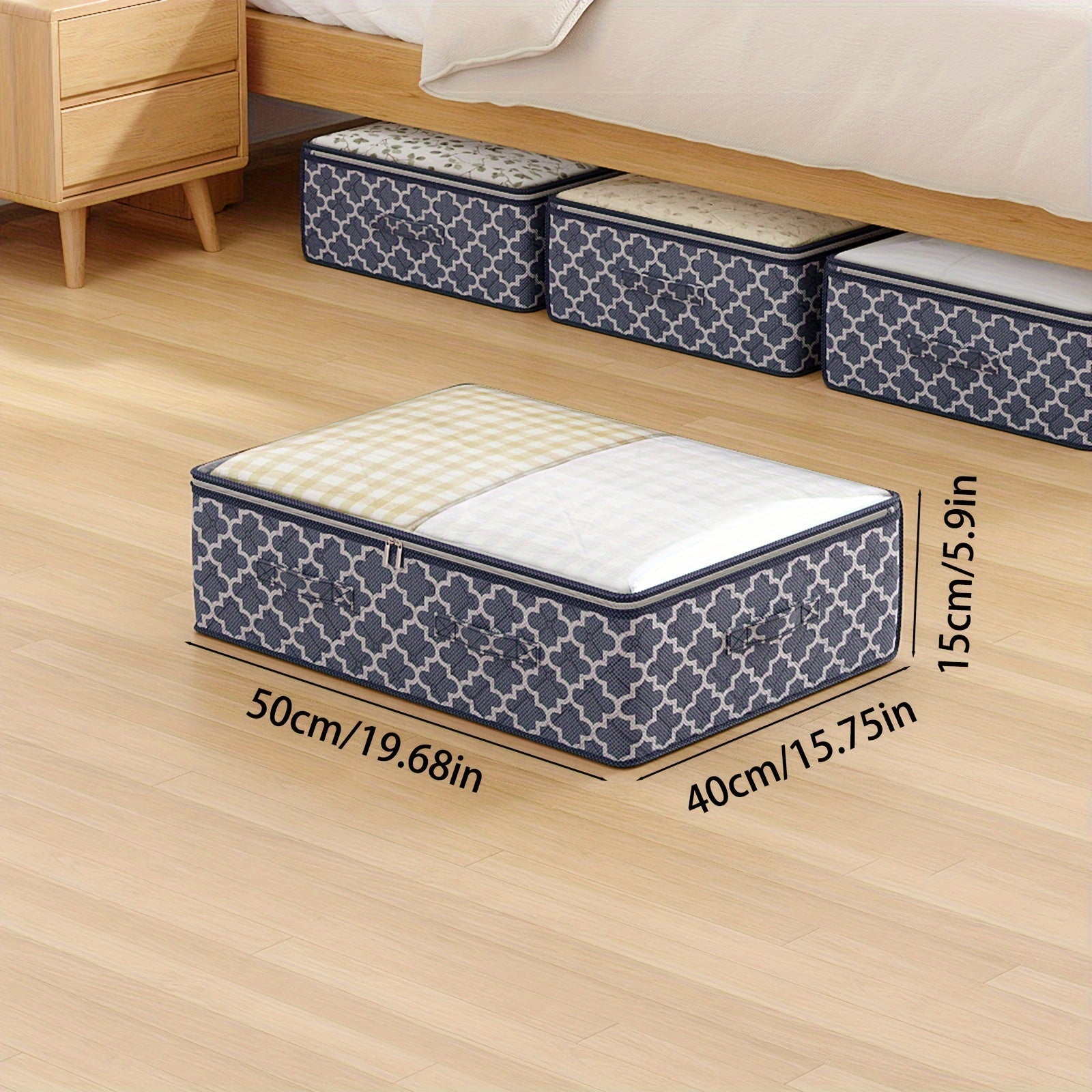 YOUFEN tomonidan keng joylashgan yostiq ostidagi saqlash sumkasi - Ochiq ko'rish oynasi, yostiqlar, kiyimlar, ko'rpa-to'shaklar va o'yinchoqlar uchun juda mos, engil va mustahkam