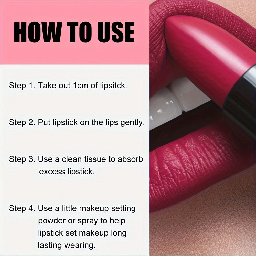 Pintalabios mate para mujer, taza antideslizante, a prueba de agua, maquillaje de labios de larga duración