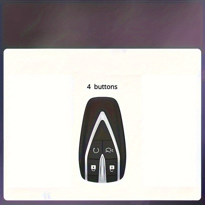 Car Remote Key Fob Cover Leather Shell Case with Keyring for SUV Cars