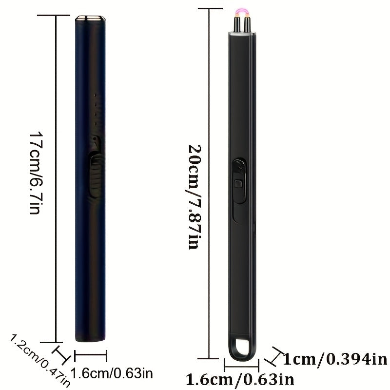 Electric Rechargeable Candle Lighter Windproof Flameless Kitchen BBQ Camping Tool