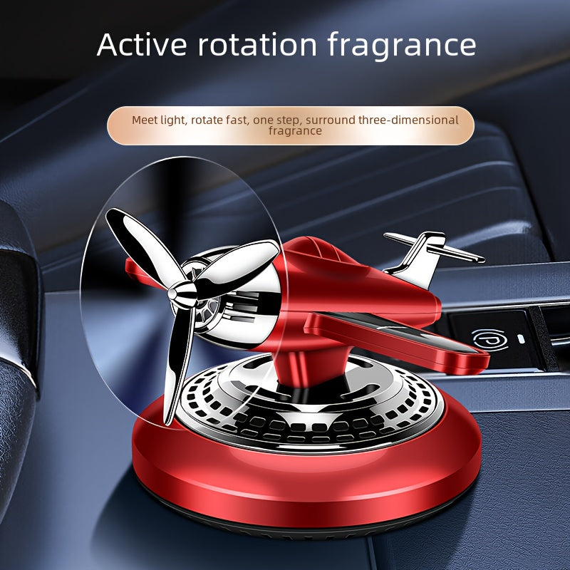Solar-Powered Car Air Freshener Aromatherapy Helicopter Odor Remover Decoration Eid Al-Adha