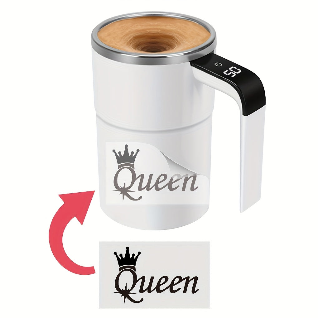 Automatic Stirring Mug With Digital Display Rechargeable Travel Coffee Cup