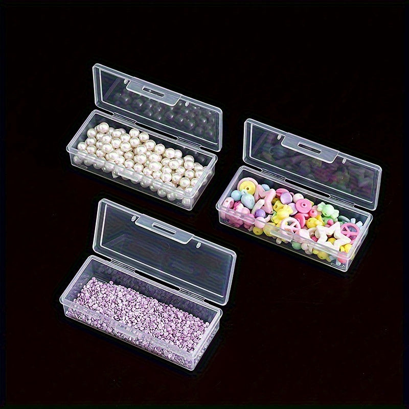 Clear Plastic Travel Storage Box with Lid for Toiletries and Makeup