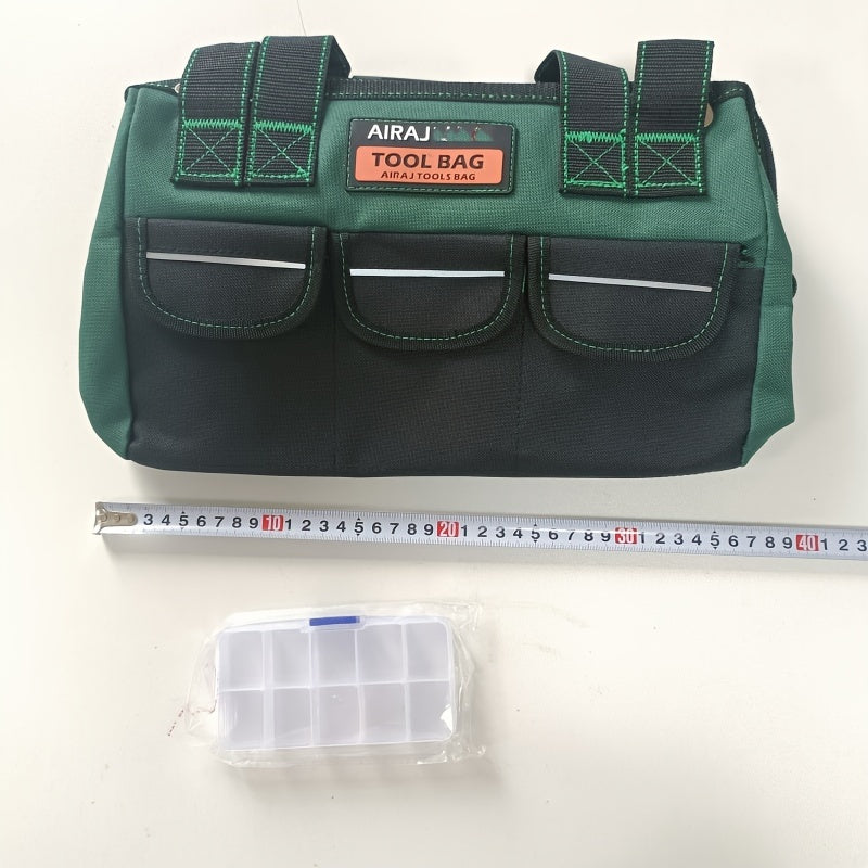 Waterproof Canvas Tool Bag for Woodworking and Maintenance Tools Green