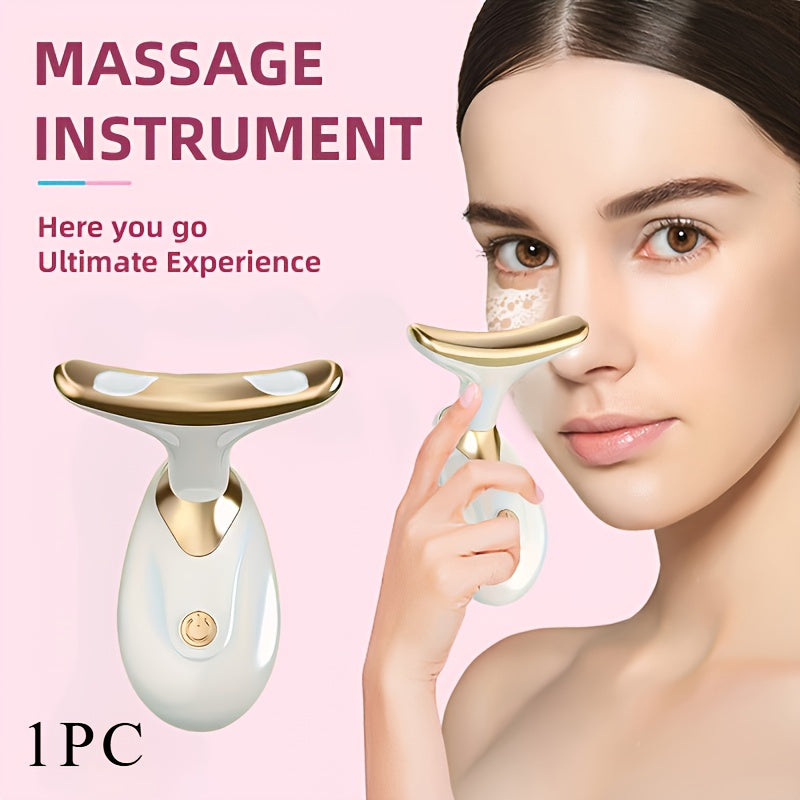 Multifunctional Facial and Neck Massager Battery Powered Set of 1 3 or 5 Pieces Gift for Women