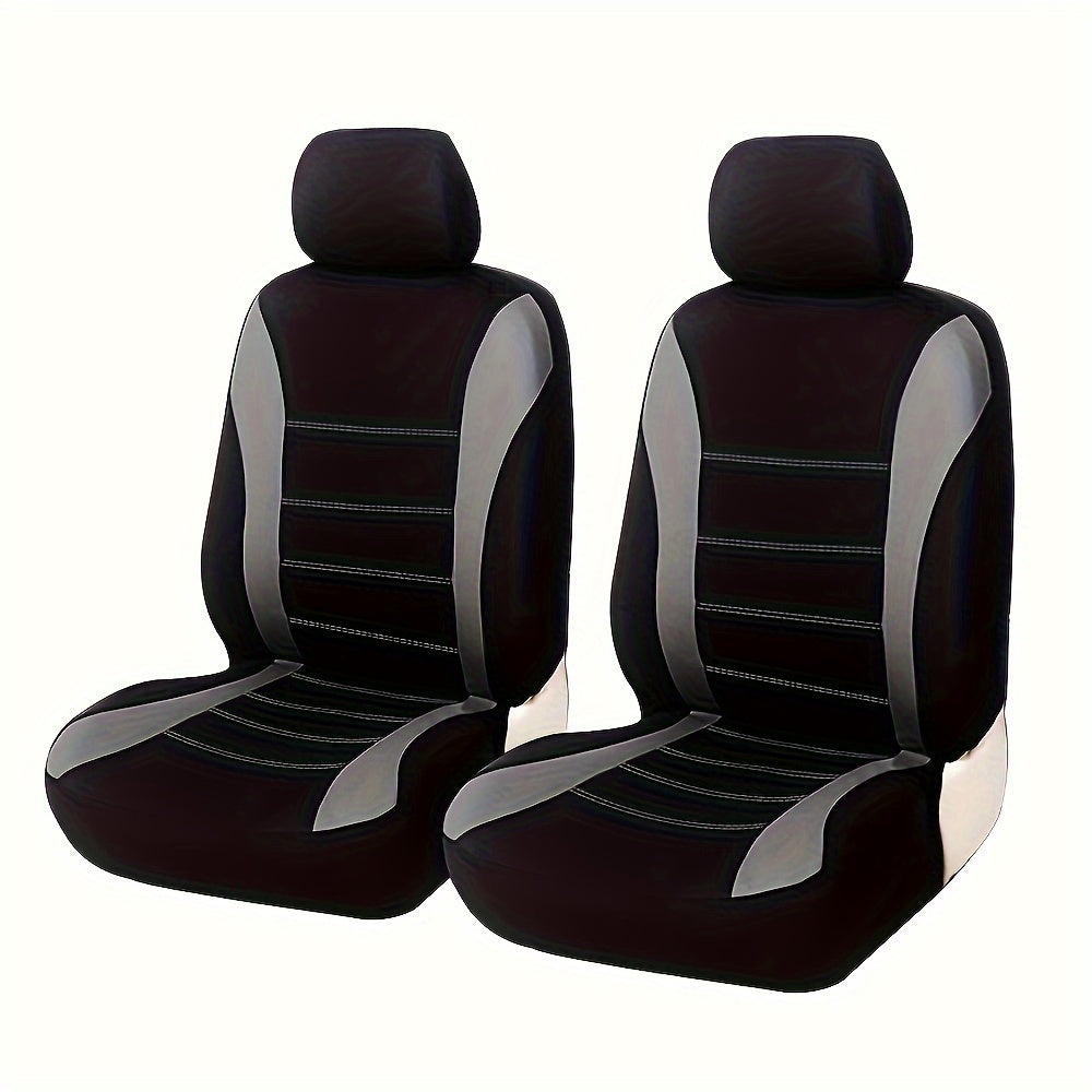 Front Seat Car Seat Covers Set, Universal Fit, Cloth Material