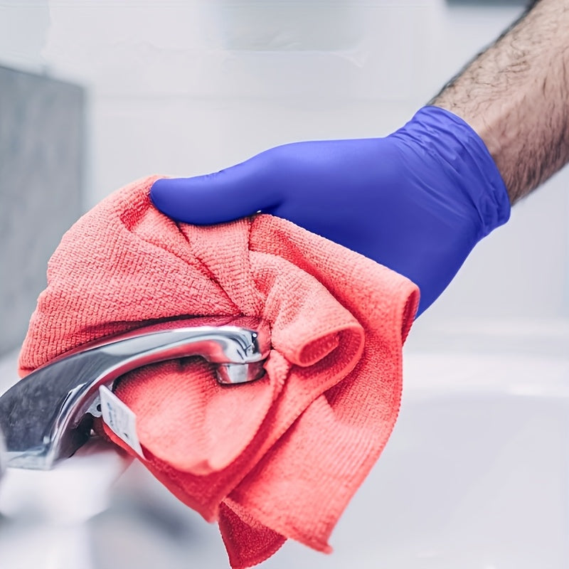 Одноразовые нитриловые перчатки многофункциональные водонепроницаемые противоскользящие для мытья посуды и уборки