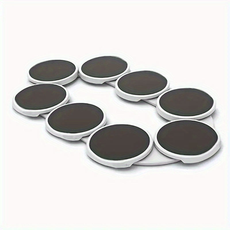 White Plastic Rotating Tray Expandable for Kitchen and Dining Room