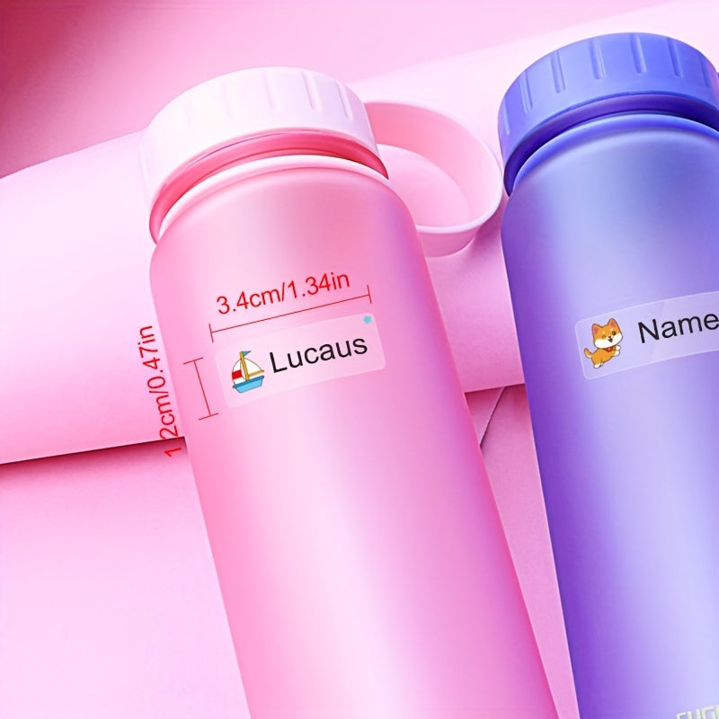 Transparent Name Labels Waterproof for School Office Scrapbooking 45-240 Pieces