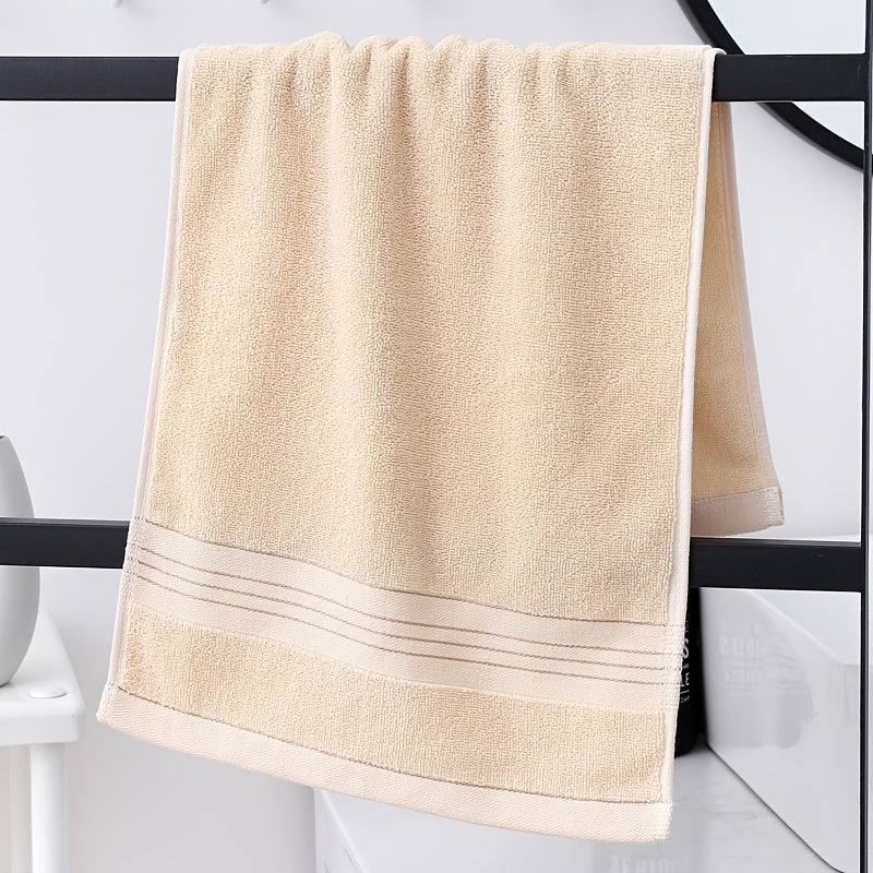 Cotton Hand Towels 500 GSM Super Absorbent Striped Pattern for Bathroom Face Hair