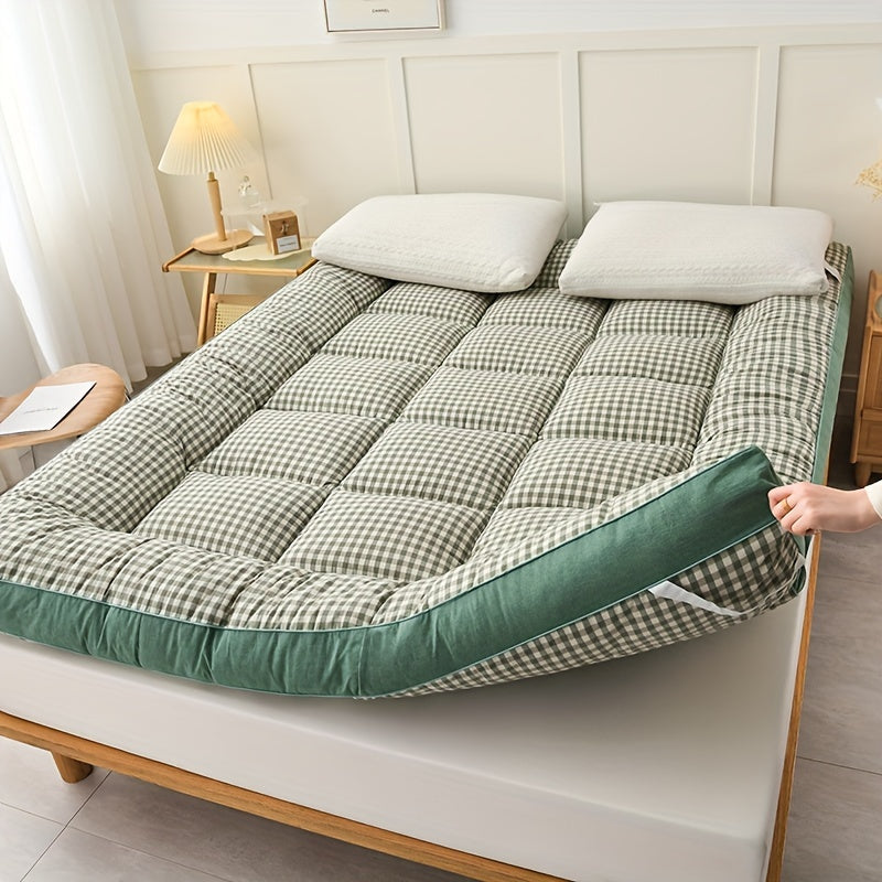 Japanese Lattice Foldable Mattress for Floor or Tatami All-Season Comfort