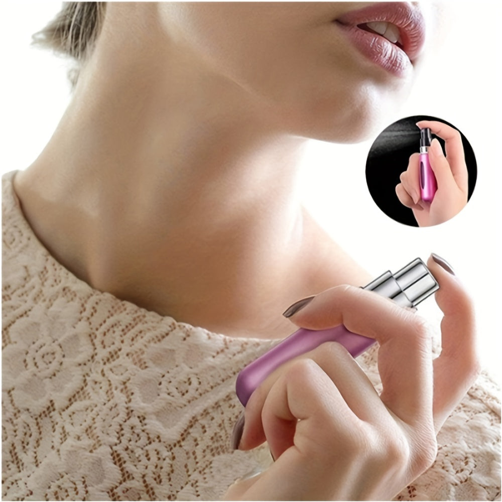 Botella de atomizador de perfume recargable para mujer 5ML spray de viaje reutilizable