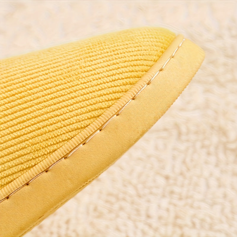 Pantuflas de interior con forro de felpa para hombre, casual, cálidas, con suela antideslizante, otoño e invierno