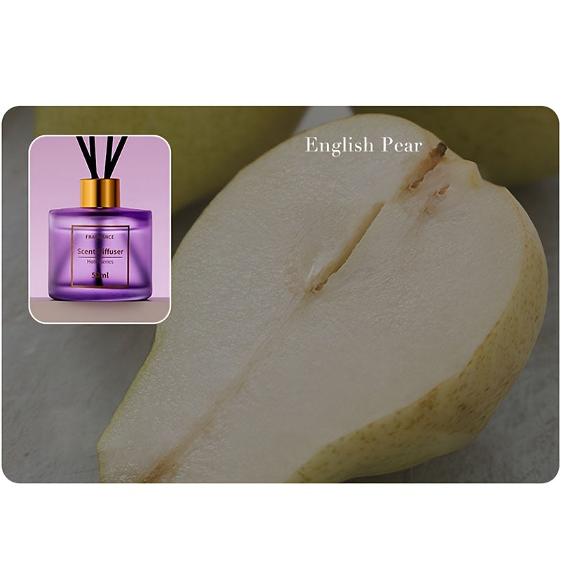 50ml Natural Plant Extract Flameless Reed Diffuser Long-Lasting Fragrance for Home Office