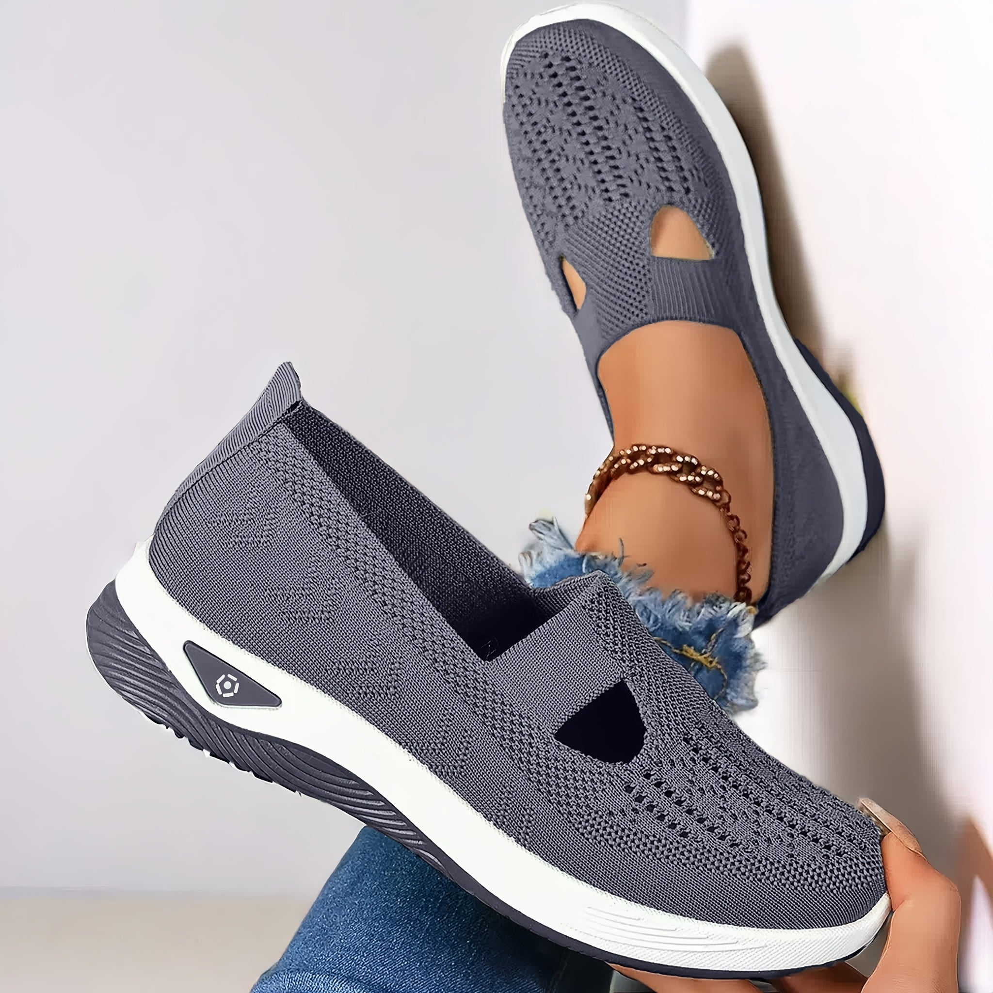 Women's Knit Sneakers Breathable Lightweight Stylish All-Season in Multiple Colors