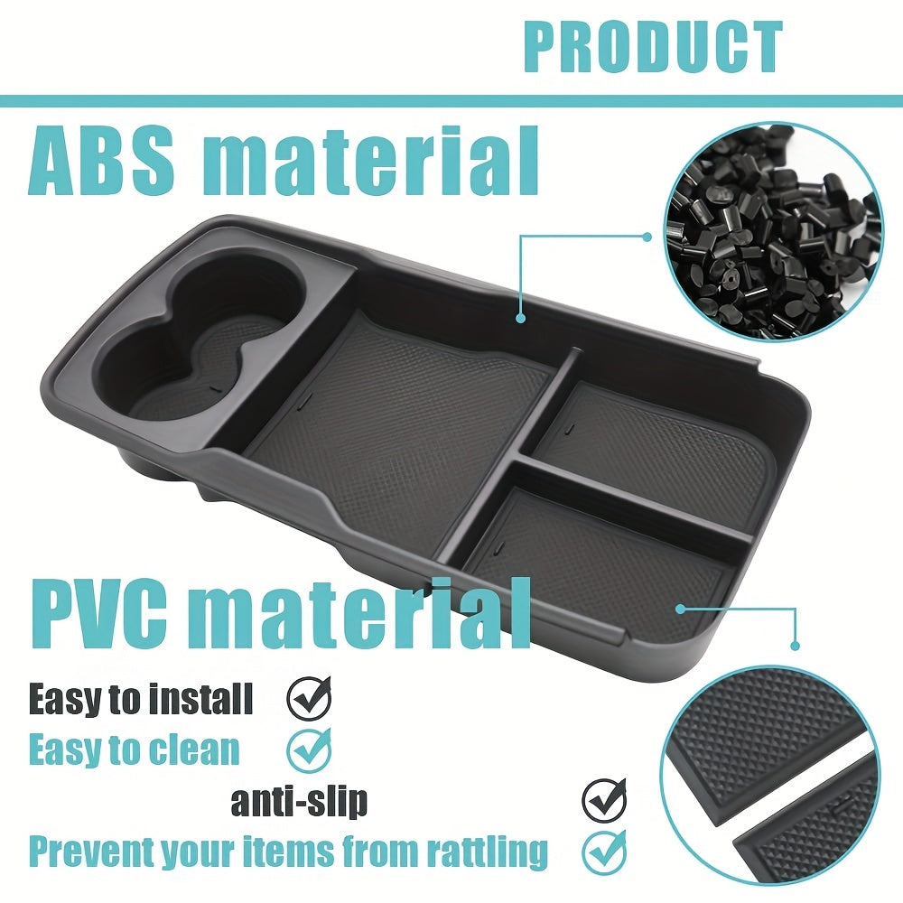 Avtomobil ichki qismi uchun yopilmaydigan stakan tutqichlari ochiq saqlash qutisi bardoshli quti