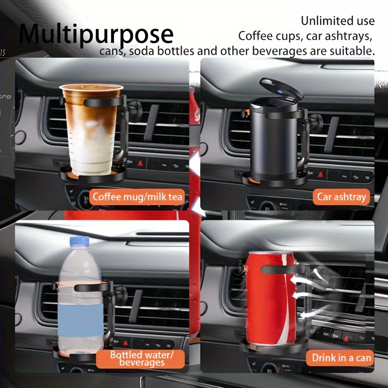 Universal ABS Foldable Car Cup Holder Vent Mount for Hot Cold Drinks