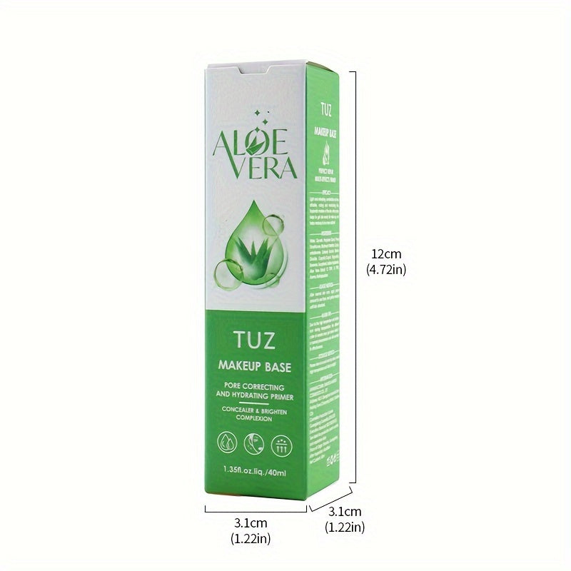 Aloe Vera 3-Color Barrier Cream Face Primer Brightening Hydrating Lightweight Foundation