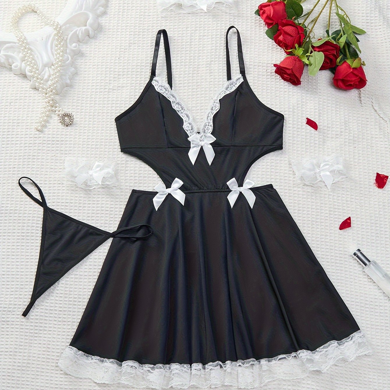 Child Girl Maid Costume with Accessories