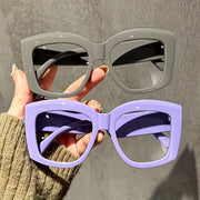 Ayollar uchun katta mushuk ko'zli quyoshdan himoyalovchi ko'zoynaklar, plyaj ta'tili uchun UV himoyasi