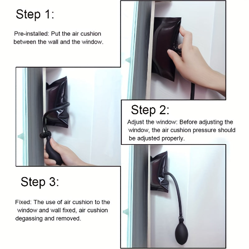 Inflatable Car Escape Tool TPU Air Pump Door Opener Emergency Unlock Kit