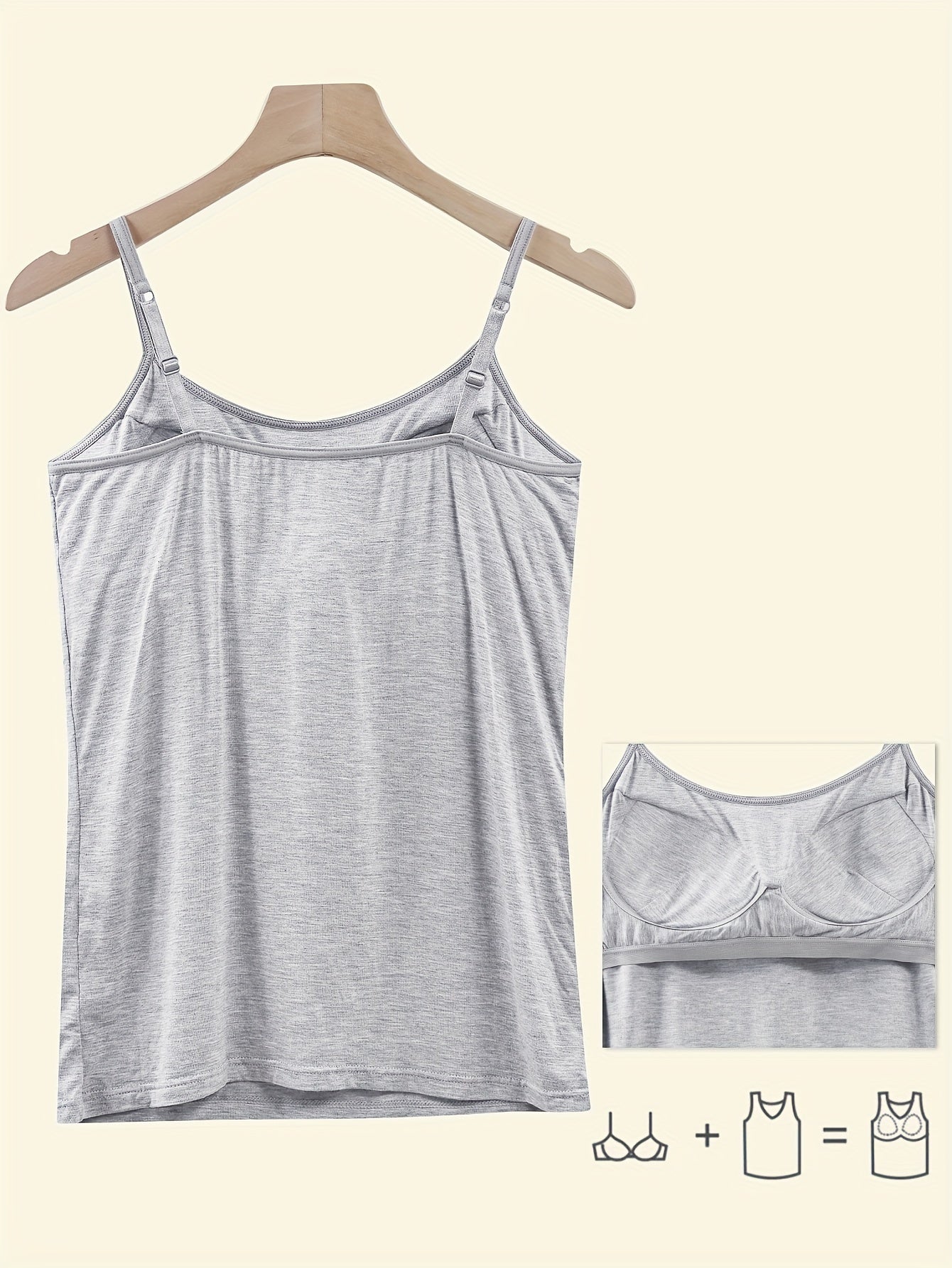 Women's Suspender Vests Cotton Adjustable Sleeveless Top for Women