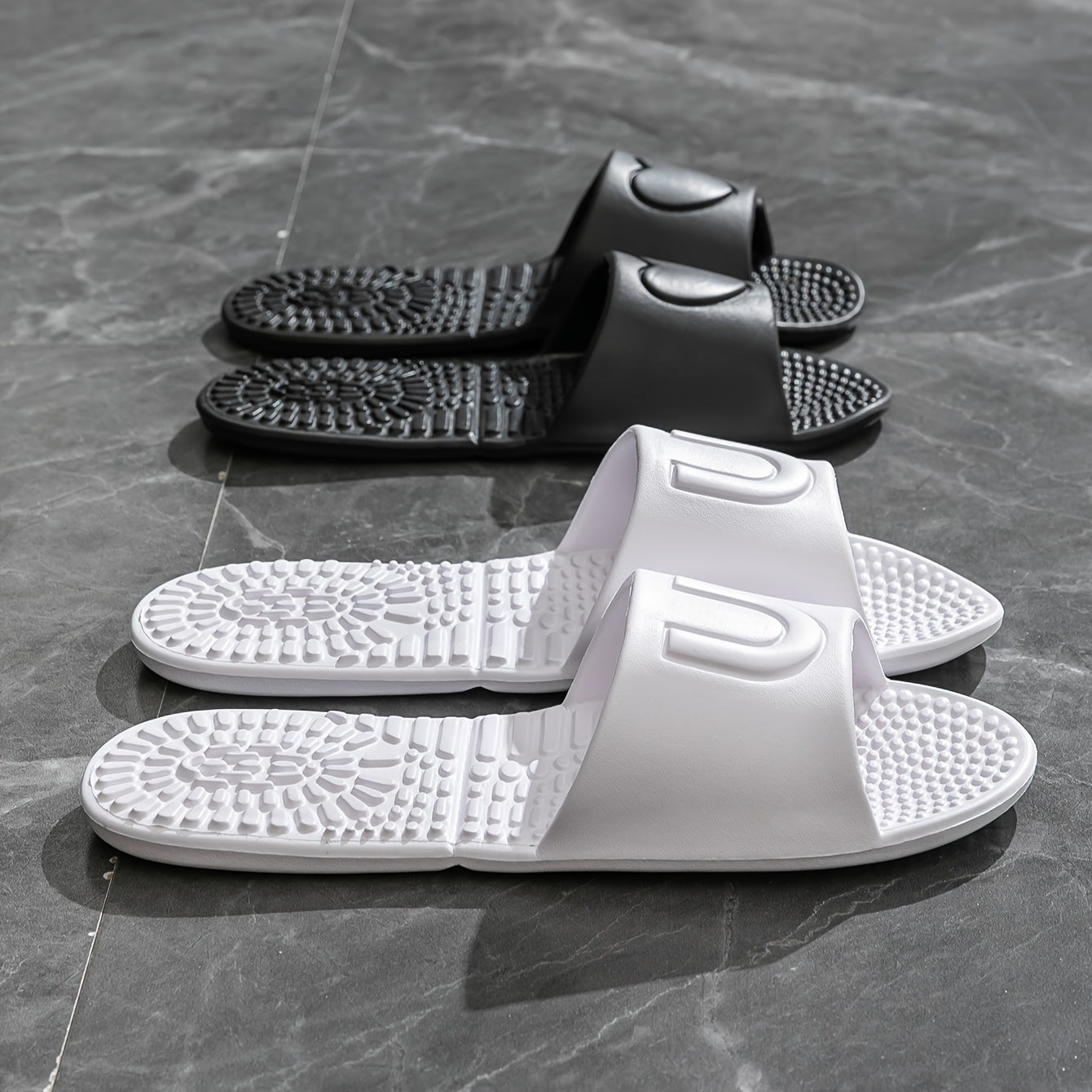 Zapatillas unisex de EVA plegables para interior, viaje, antideslizantes, suela plana, para todas las estaciones