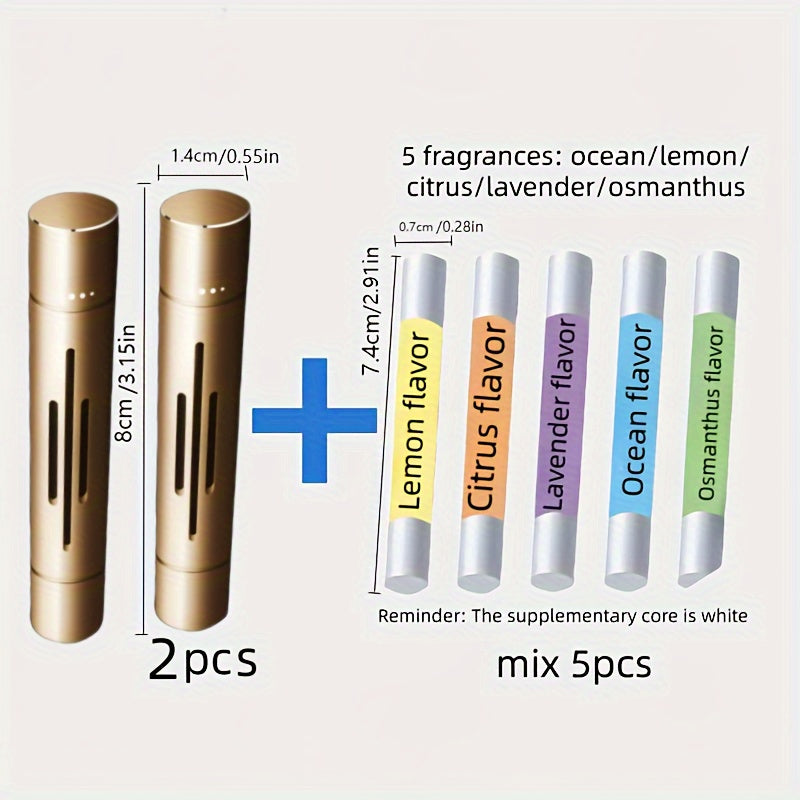 7 шт. освежитель воздуха для автомобиля, клипсы на вентиляцию, твердая палочка, благовония, аромат